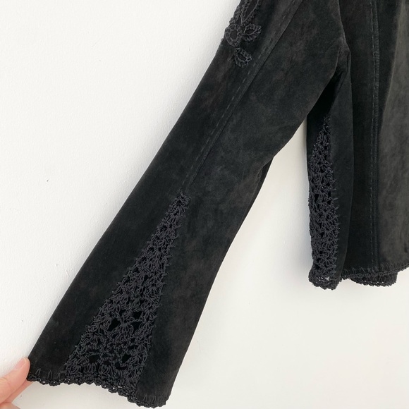 Danier Suede Jacket with Crochet Detail - Picture 5 of 8